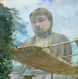 The Great Statue of Amida Buddha - John La Farge